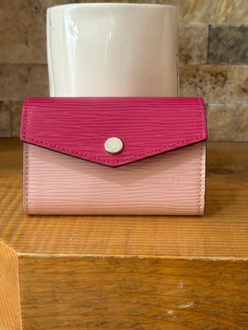 Louis Vuitton Epi Leather Pink Compact Wallet